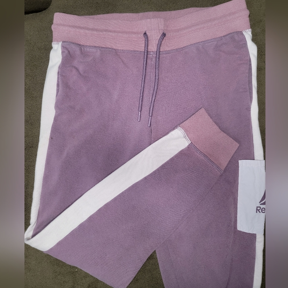 Reebok Ladie's Purple Joggers Size M